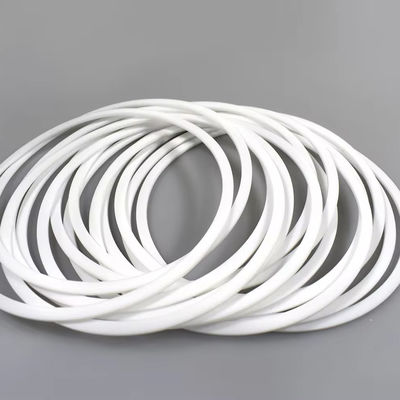 Brt White Hydraulic Ptfe Gasket Backup Ring untuk Pekerjaan Konstruksi Seal Gasket Minyak