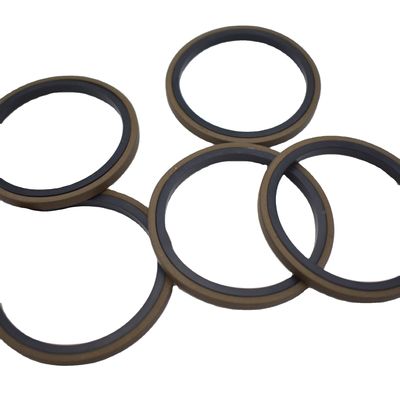 SPG Hitam Silinder Piston Seal Sempurna untuk penyegelan ukuran yang berbeda Das Seal Hydraulic