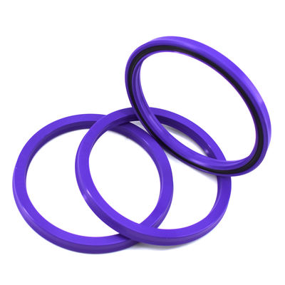 Silinder utama hidraulik Segel Double Lip Purple Rod Seals Segel batang silinder